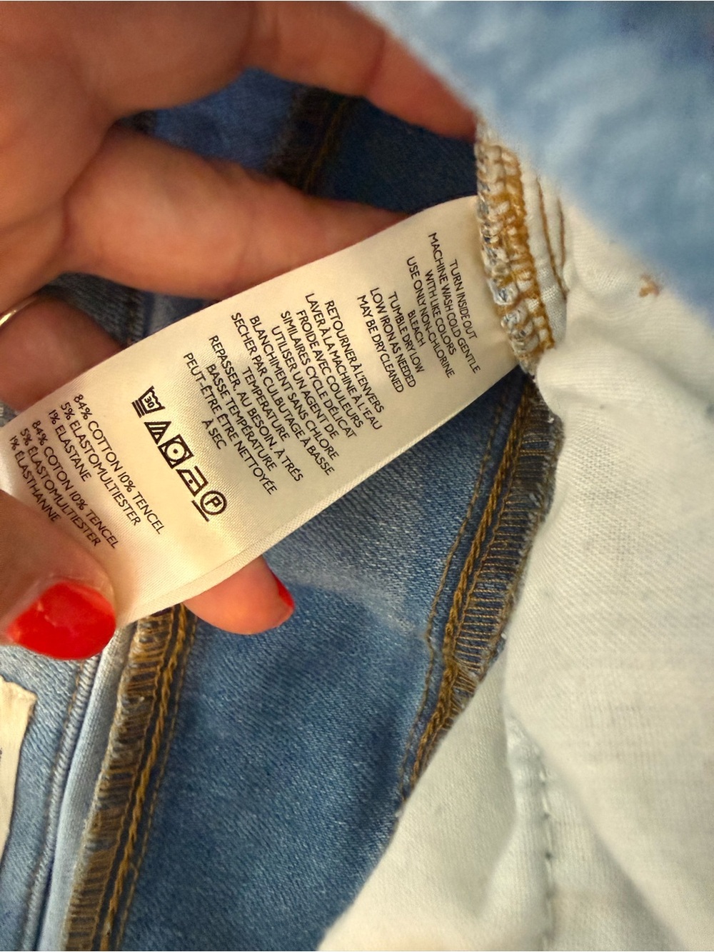 Pilcro Wide-Leg Light Blue Women's Jeans - Picture 9 of 11